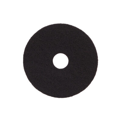 12" High Performance Wet Floor Stripping/Cleaning Pad - Black