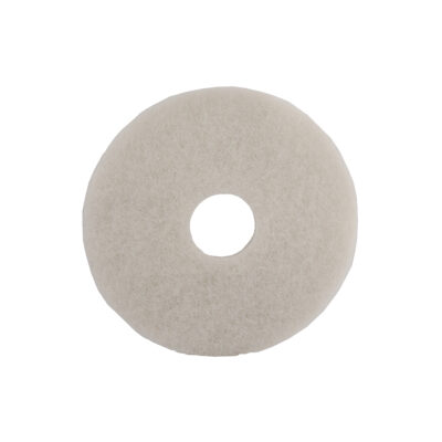 12" High Performance Dry Floor Finishing/Polishing Pad - White