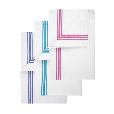 White Cotton Tea Towels - Pack of 10