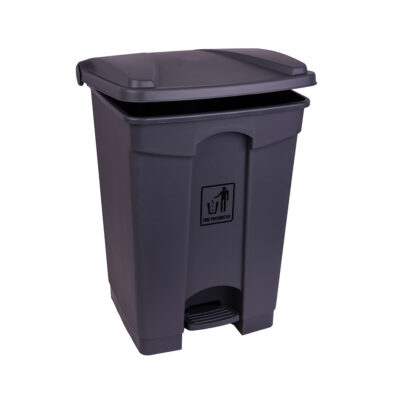 45 Litre Polypropylene Pedal Bin - Grey