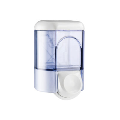 White & Transparent Bulk Fill Soap Dispenser - 0.35 Litres