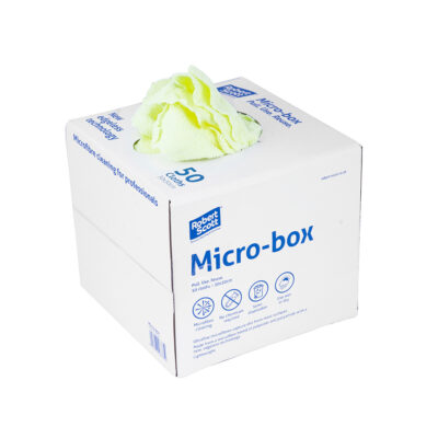 Micro-Box Microfibre Cloths - Box of 50 in Yellow