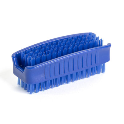 Washable Double-Sided Bristle Nail Brush - Blue
