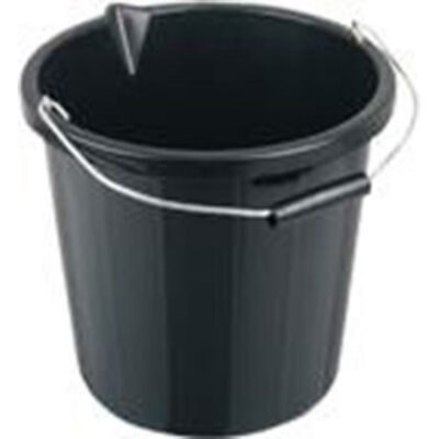 15 Litre Builders Bucket - Black