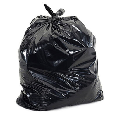200 Extra Heavy Duty Black Bin Bags - 20kg