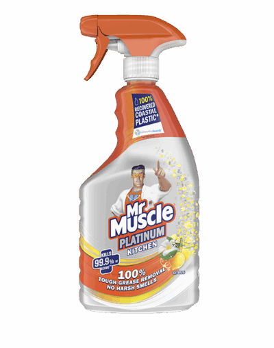 Mr Muscle Platinum Kitchen Cleaner & Degreaser – 500ml Trigger Spray