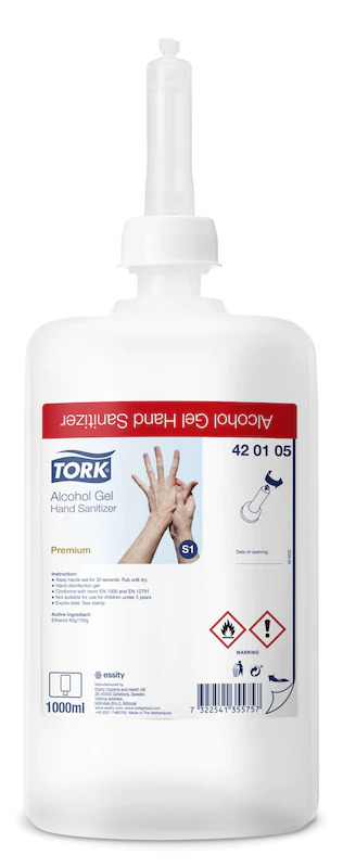 Tork 420105 Alcohol Gel Hand Sanitiser - 1 Litre