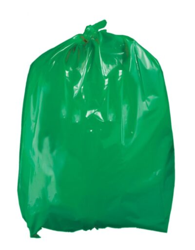200 Medium Duty Green Refuse Bags - 10kg Strength