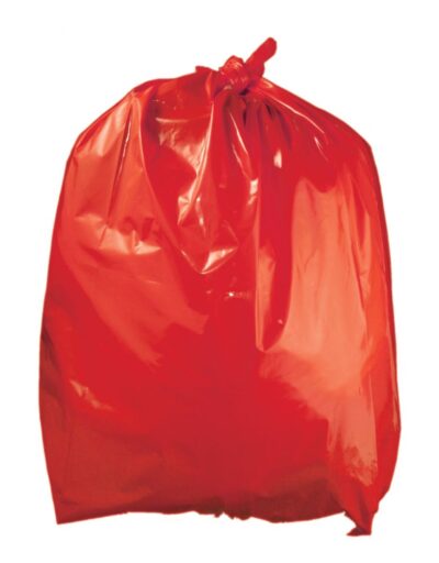 200 Medium Duty Red Refuse Bags - 10kg Strength