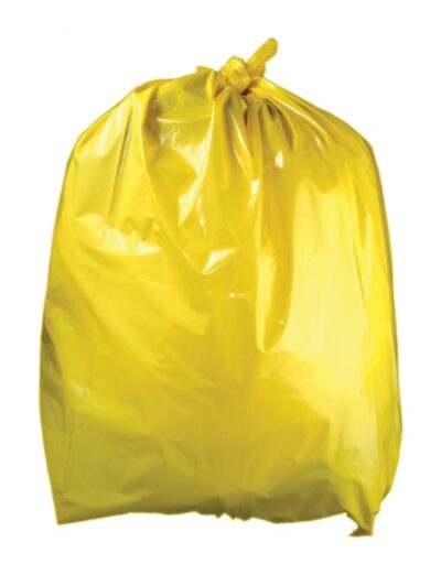 200 Medium Duty Yellow Refuse Bags - 10kg Strength