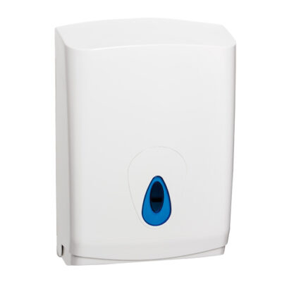 Modular Large Hand Towel Dispenser - White & Blue