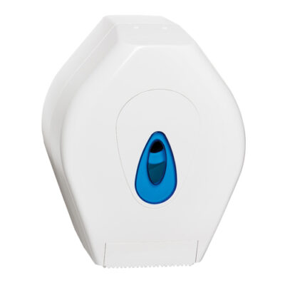 Modular Mini Jumbo Toilet Roll Dispenser - White & Blue