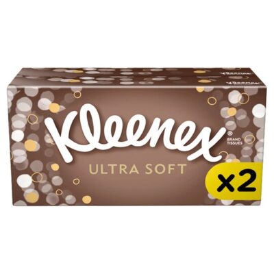 Kleenex Ultra Soft 3-Ply Tissues - Pack of 128