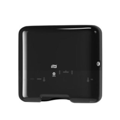 Tork 553108 Singlefold / C-Fold Mini Hand Towel Dispenser - Black