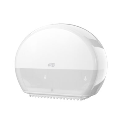 Tork 555000 Mini Jumbo Toilet Roll Dispenser - White