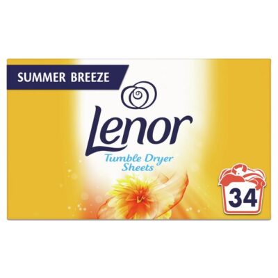 Lenor Summer Breeze Tumble Dryer Sheets - 34 Sheets