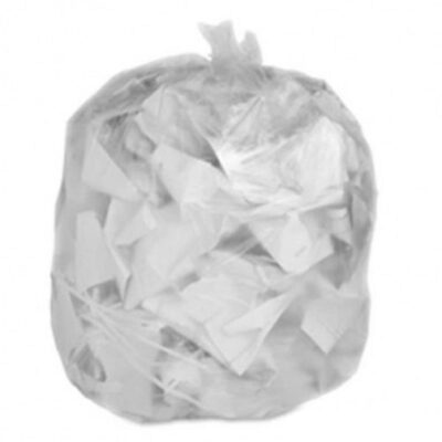 80 Litre Biodegradable Clear Bin Liners - Case of 200