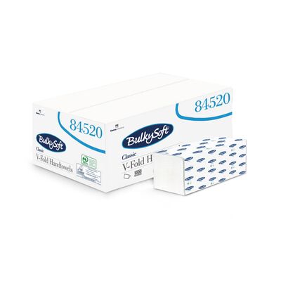 White 2-Ply V-Fold Hand Towels - Case of 3000