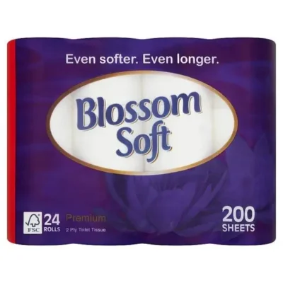 Blossom Soft Luxury 2-Ply Toilet Tissue - Case of 24