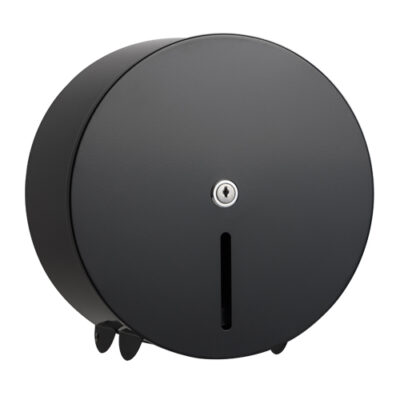 Black Metal Jumbo Toilet Roll Dispenser