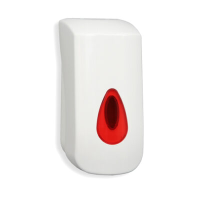 900ml Modular Bulk Fill Sanitiser Dispenser - White & Red