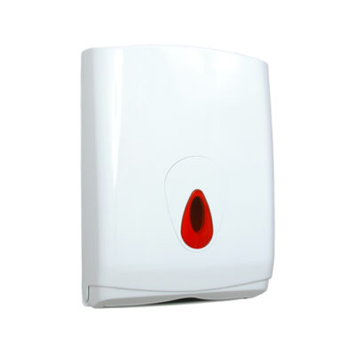 Modular Large Hand Towel Dispenser - White & Red