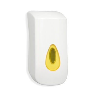 900ml Modular Bulk Fill Sanitiser Dispenser - White & Yellow