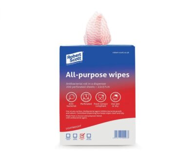 All Purpose Wipes - Roll of 200 in Red