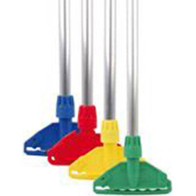 Plastic Kentucky Mop Holder with Aluminium Handle - 137cm - Red
