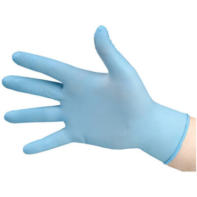 UNICARE Blue Nitrile Powder Free Examination Gloves - Box of 100 Large