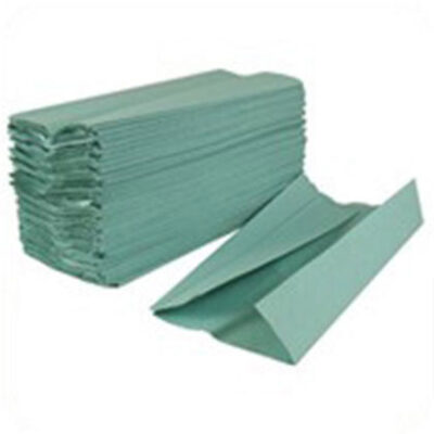 Green 1-Ply C-Fold Hand Towels - Case of 2850