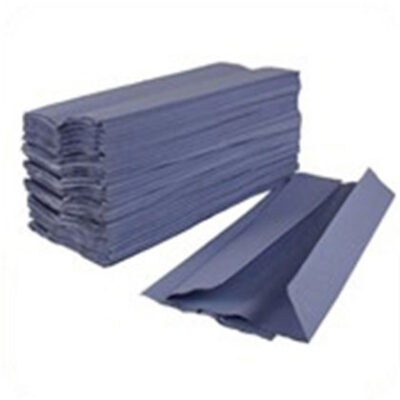 Blue 1-Ply C-Fold Hand Towels - Case of 2850