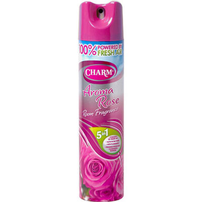 Charm Aroma Rose Air Freshener - 240ml Aerosol Spray