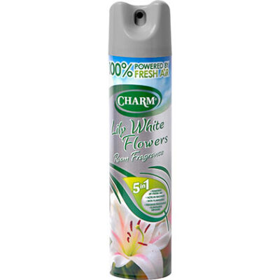 Charm Lily White Flowers Air Freshener - 240ml Aerosol Spray