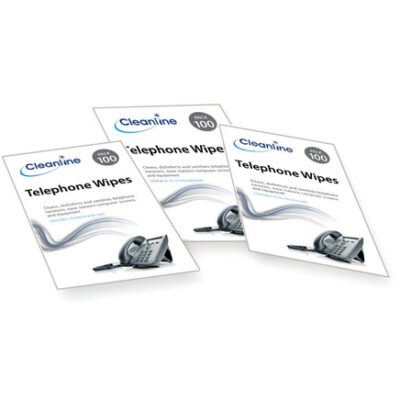 Cleanline Telephone Wipes - Pack of 100