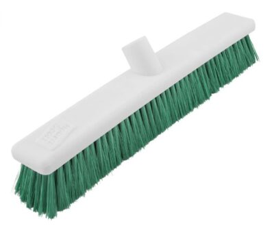 Washable 30cm Stiff Bristle Broom Head Only - Green
