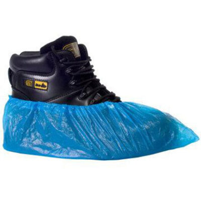 Disposable Blue 16" CPE Overshoes - Box of 100