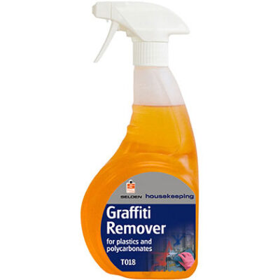 Selden T018 Graffiti Remover for Plastics & Polycarbonates - 750ml Trigger