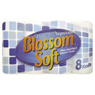 Blossom Soft 2-Ply Household Kitchen Roll - Case of 24