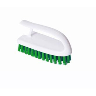 Washable Stiff Hand Held Scrubbing Brush - Green
