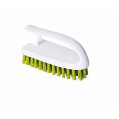 Washable Stiff Hand Held Scrubbing Brush - Yellow