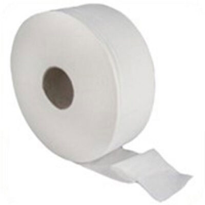 White 3" Jumbo Toilet Rolls - Case of 6 x 300m
