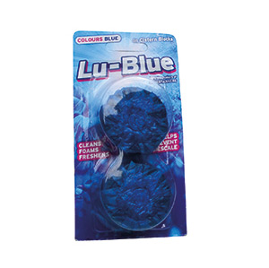 Lu-Blue In-Cistern Disinfectant Blocks - 2 x 38g