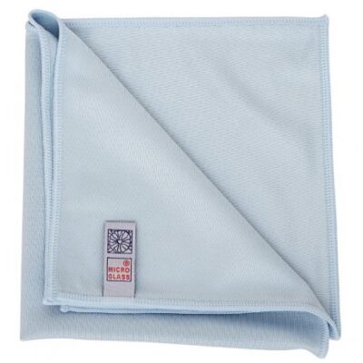 High Quality Large Microfibre Glass Finishing Cloth - Blue