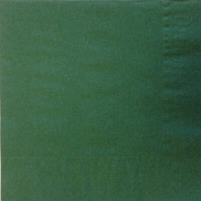 40cm Forest Green 2-Ply Napkins - Box of 2000