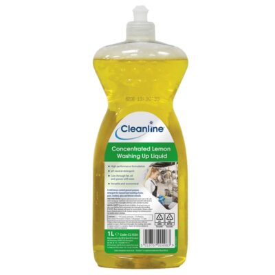 Cleanline Concentrated Lemon Washing Up Liquid - 1 Litre