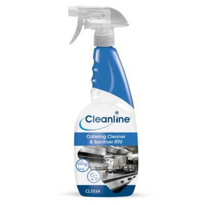Cleanline Catering Cleaner & Sanitiser RTU - 750ml Trigger Spray