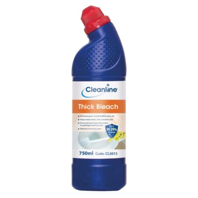 Cleanline Thick Bleach - 750ml Angled Neck Bottle