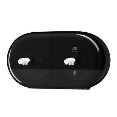 Tork 682008 SmartOne Mini Twin Toilet Roll Dispenser - Black