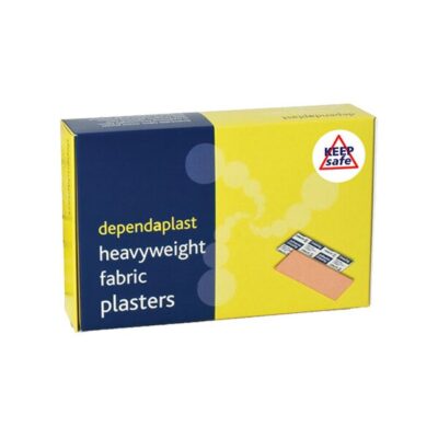 Dependaplast Heavyweight Fabric Plasters - 100 Assorted Sized Plasters